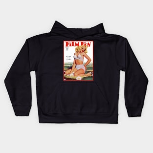 Film Fun, vintage pulp magazine cover Kids Hoodie